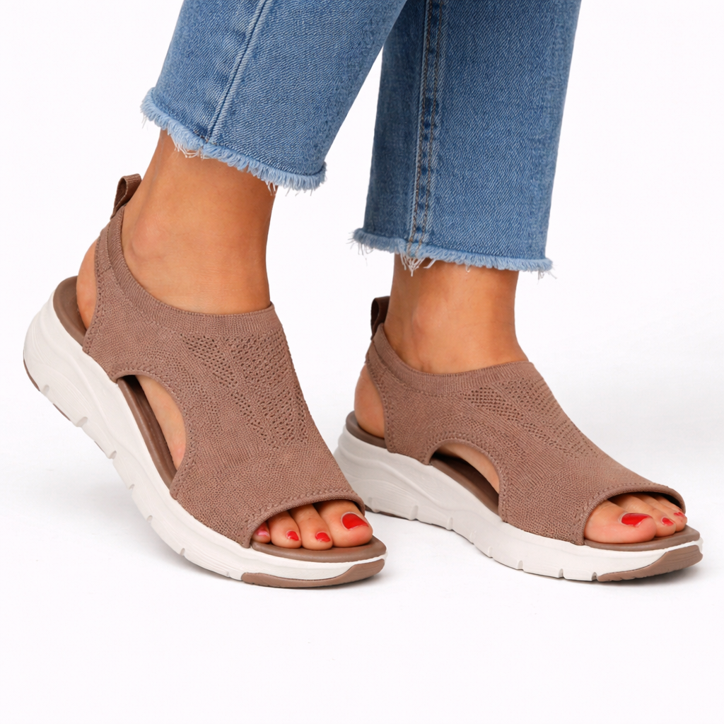 Chaussures de marche femme à enfiler