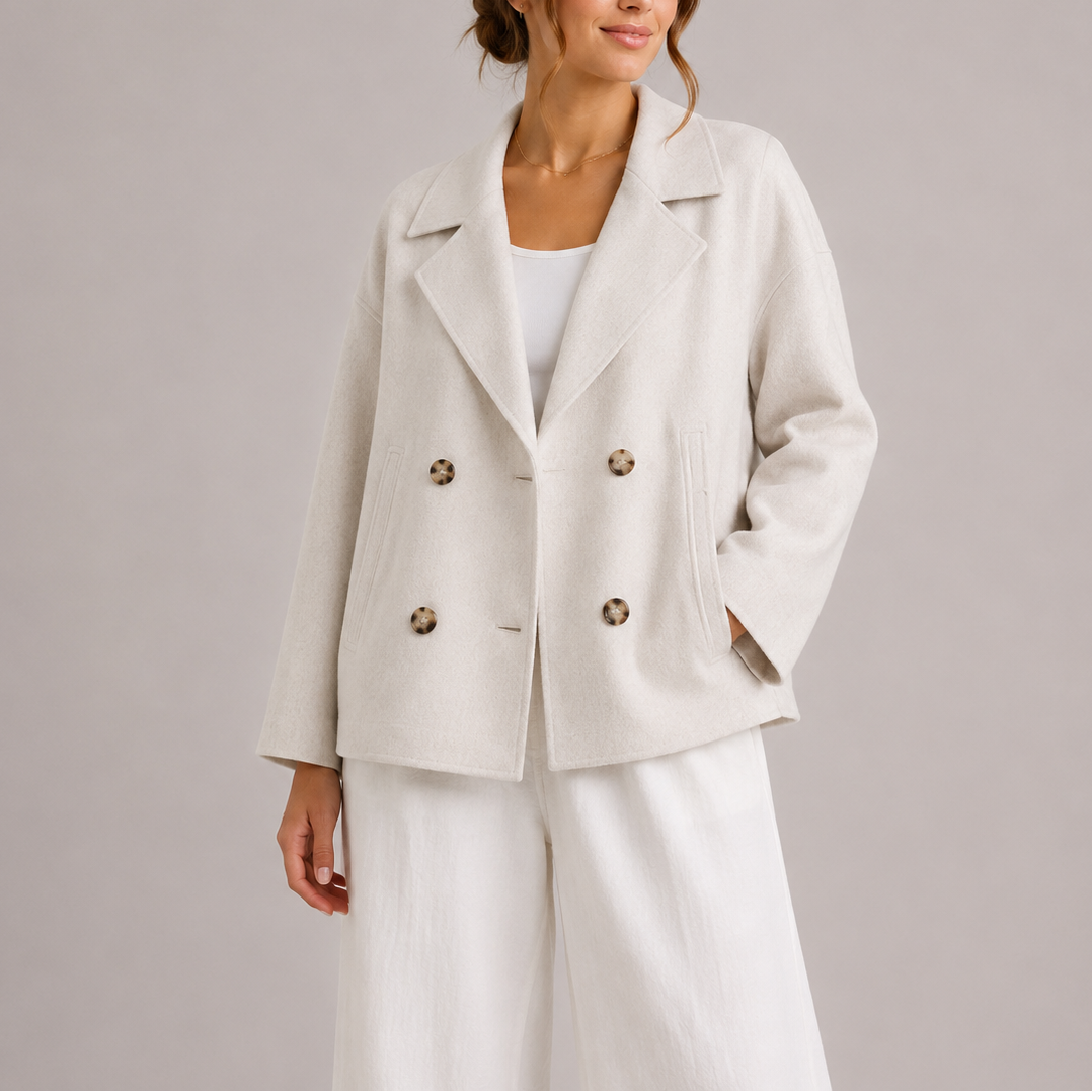Veste cintrée minimaliste femme, coupe structurée