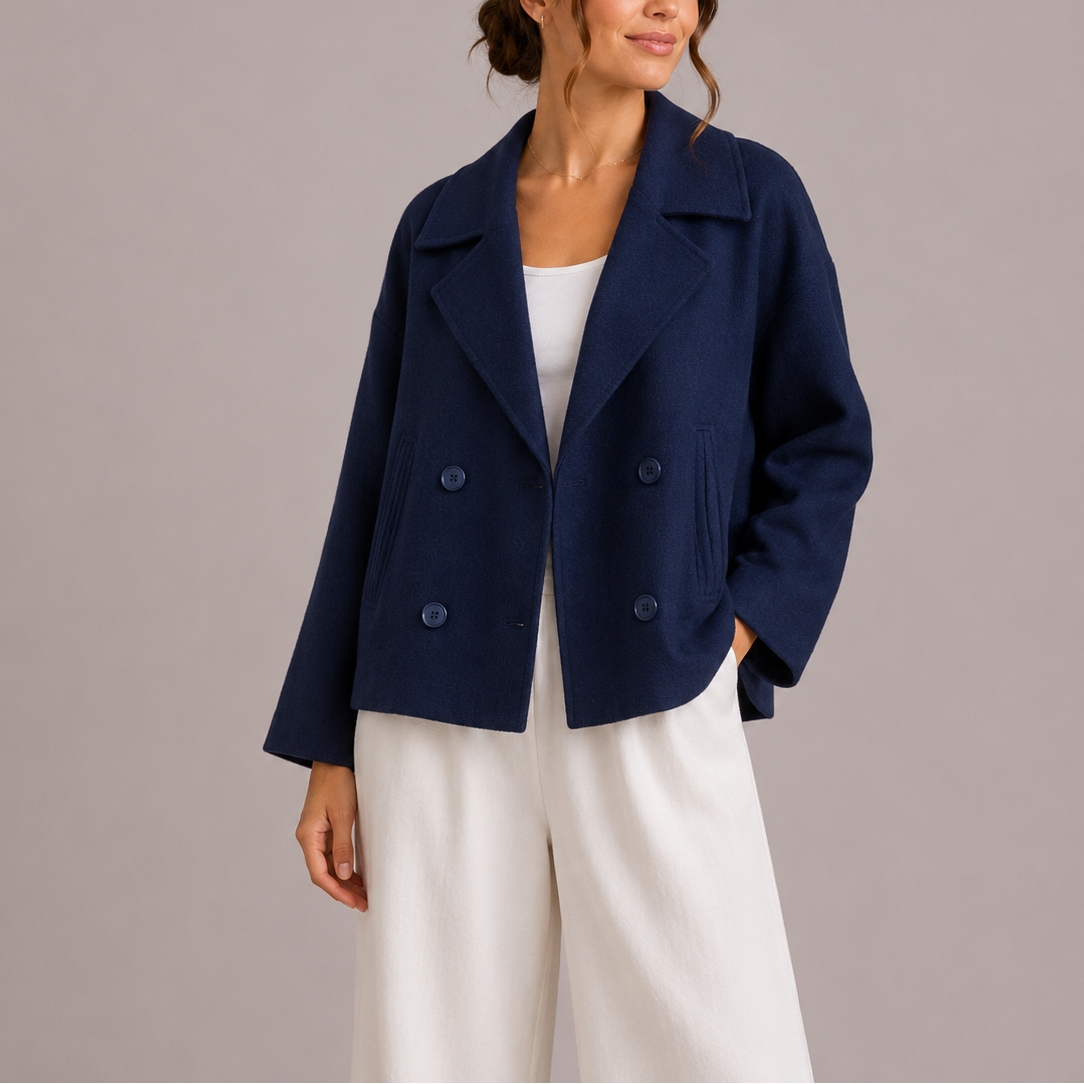 Veste cintrée minimaliste femme, coupe structurée