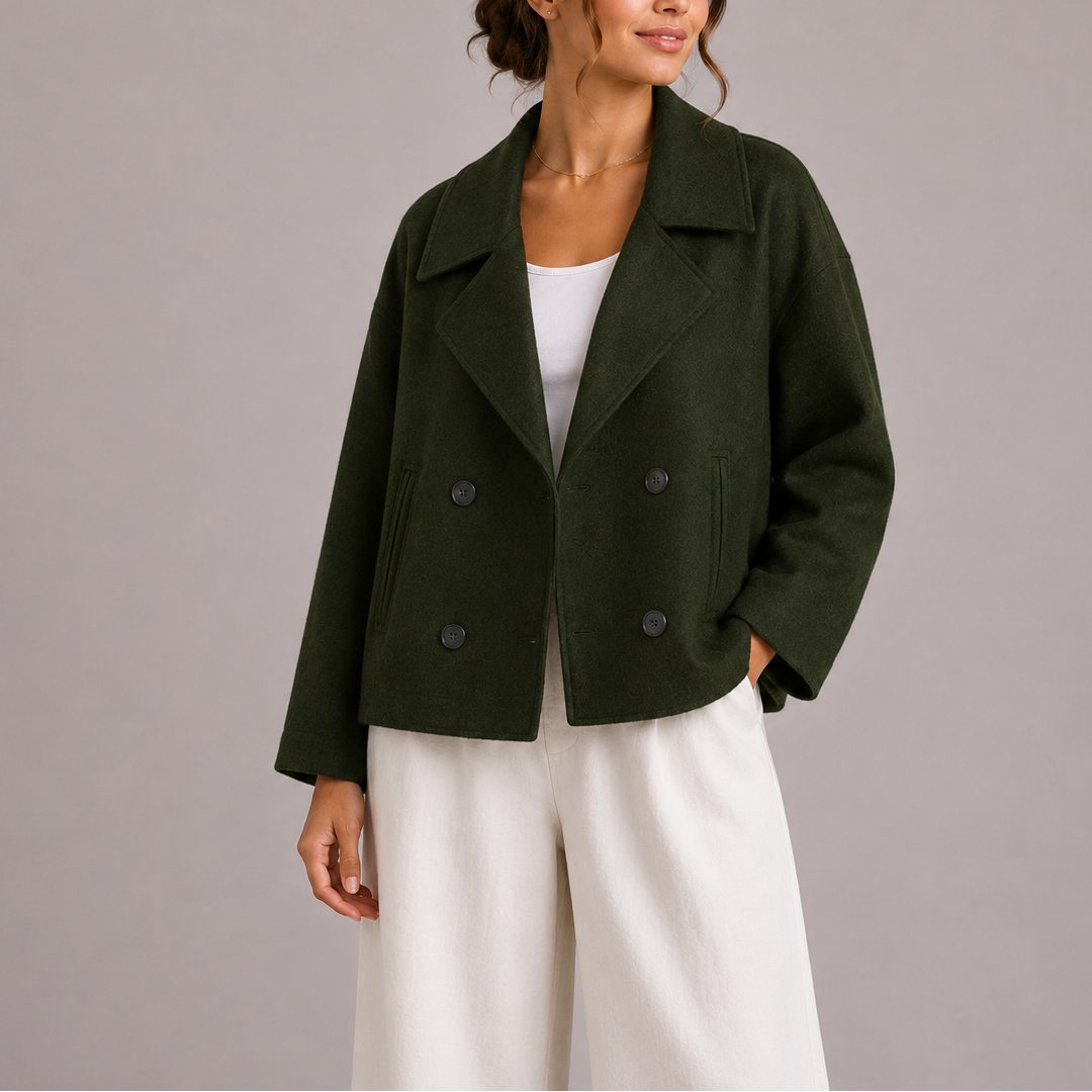 Veste cintrée minimaliste femme, coupe structurée