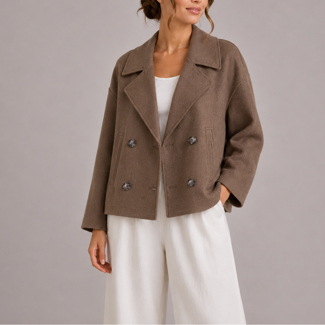 Veste cintrée minimaliste femme, coupe structurée