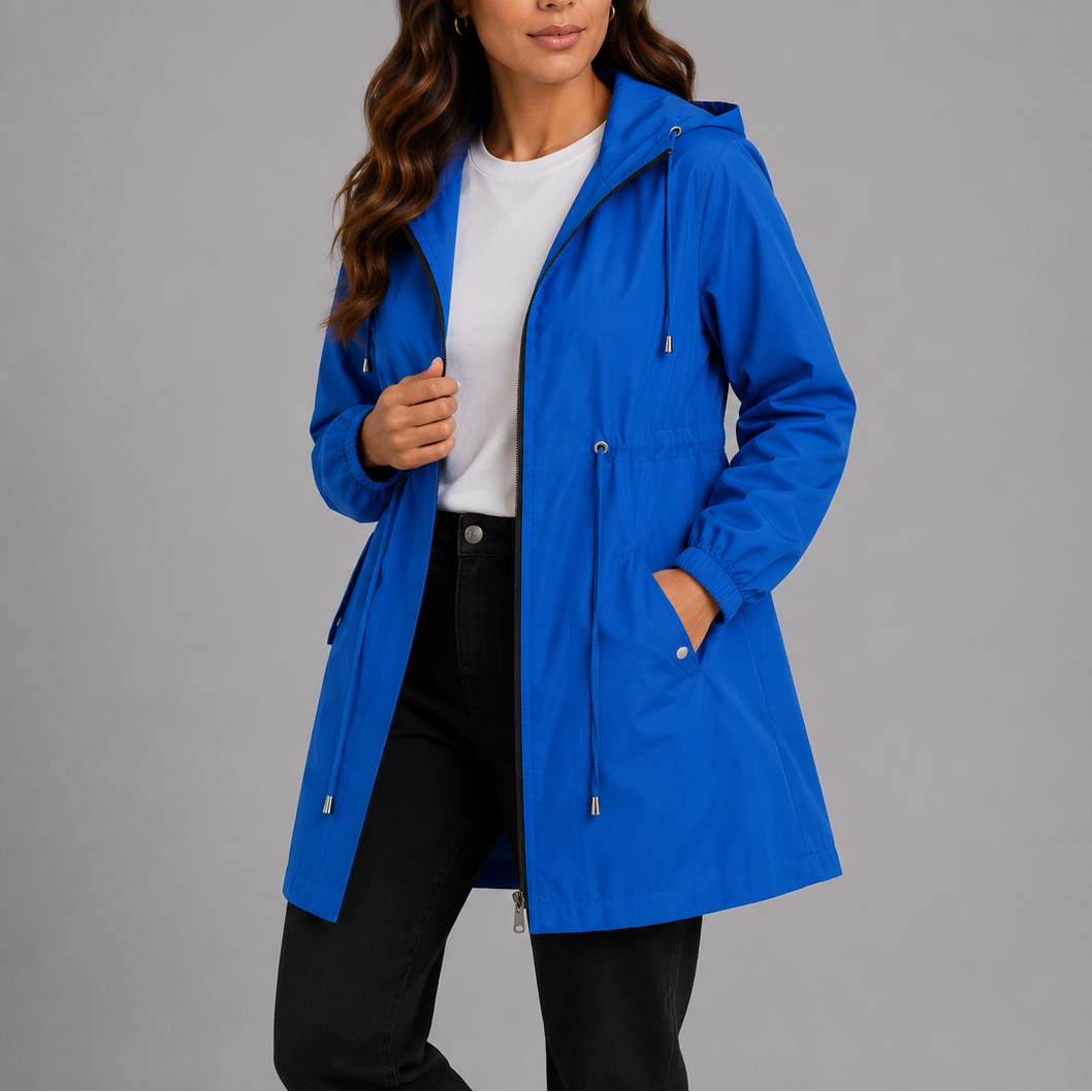 Imperméable léger femme à capuche