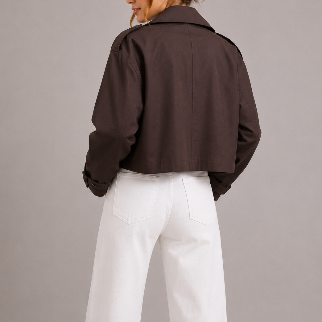 Trench court femme