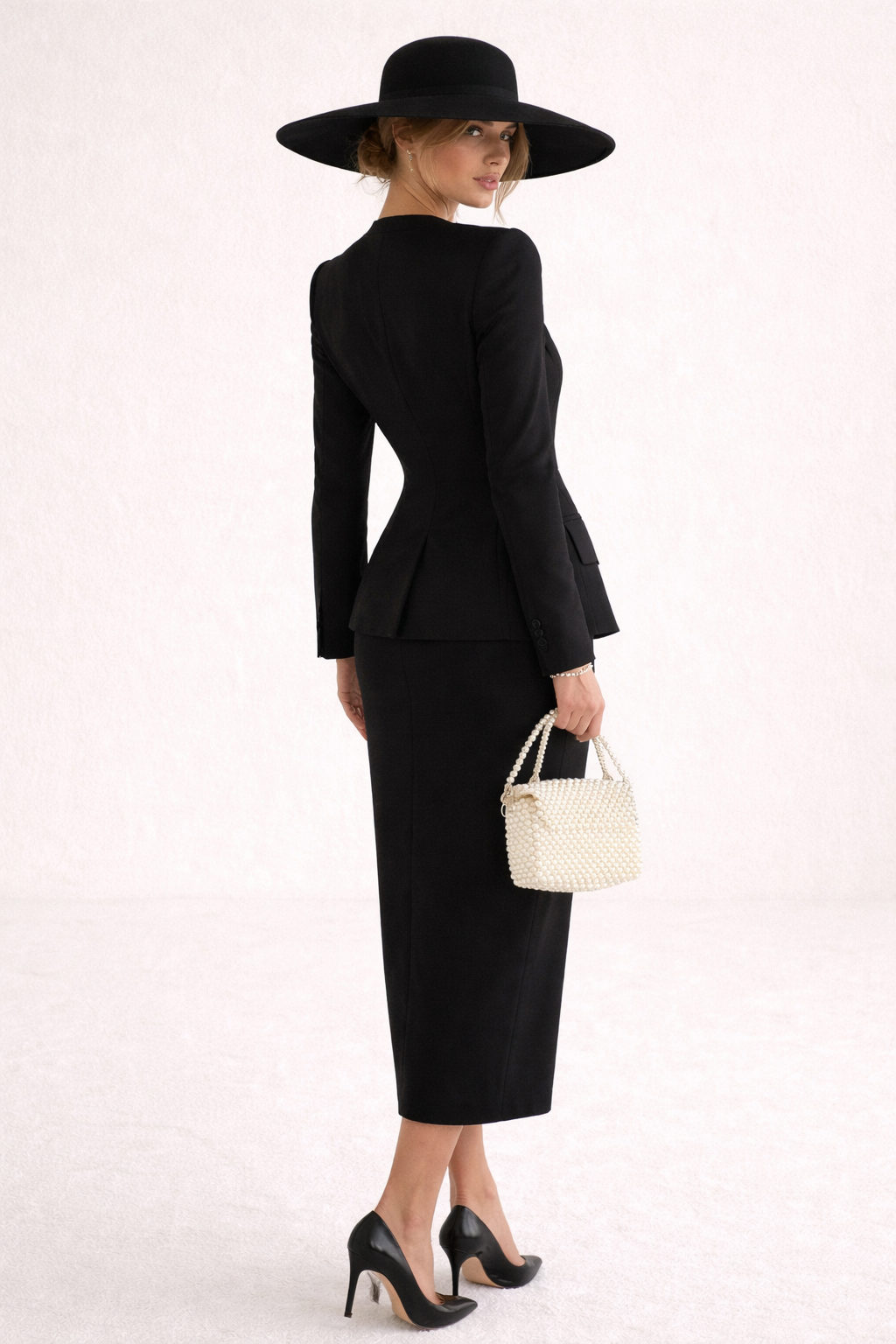 Ensemble blazer femme jupe ajustée jupe maxi élégante - Nolwenn