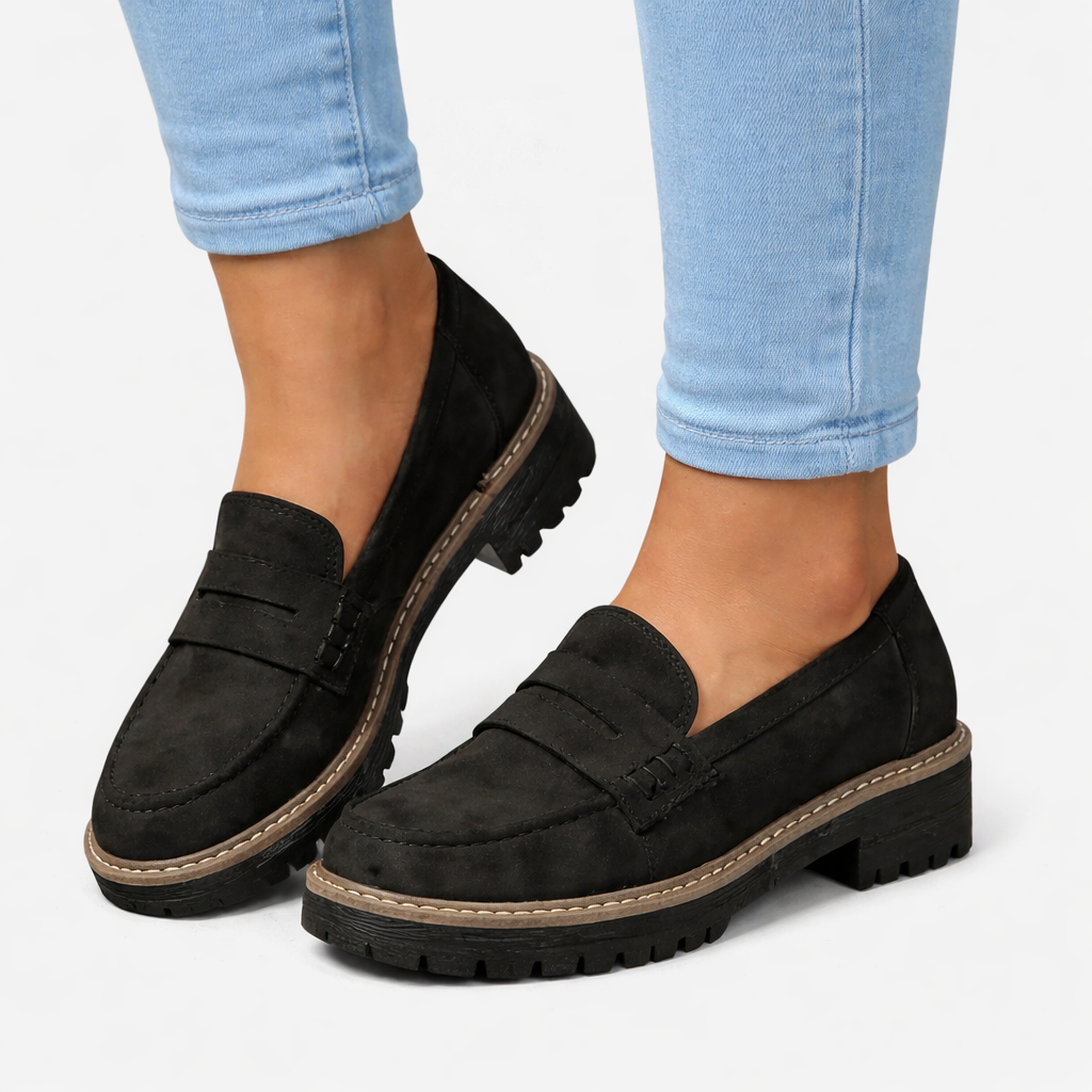 Mocassins confort femme à enfiler