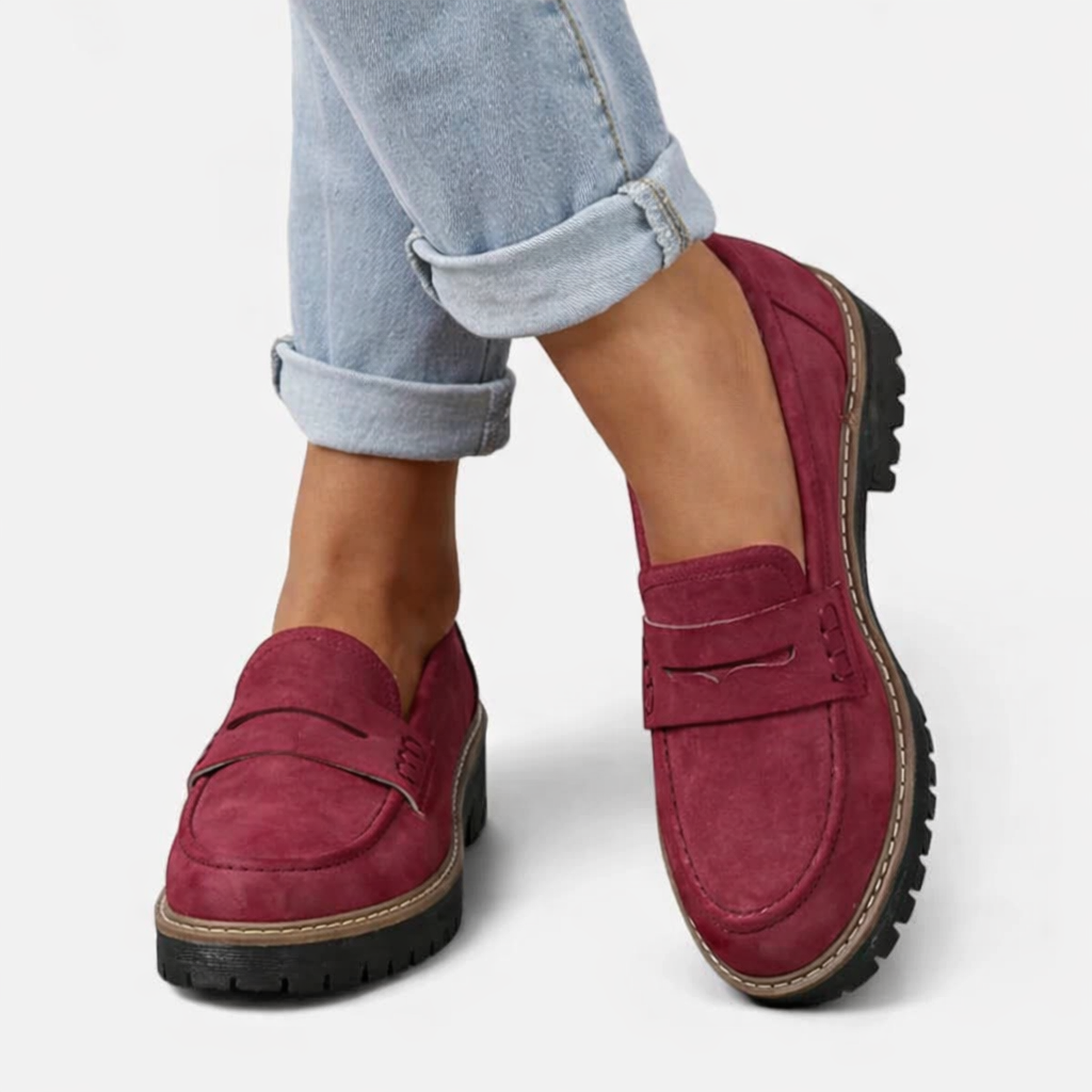 Mocassins confort femme à enfiler