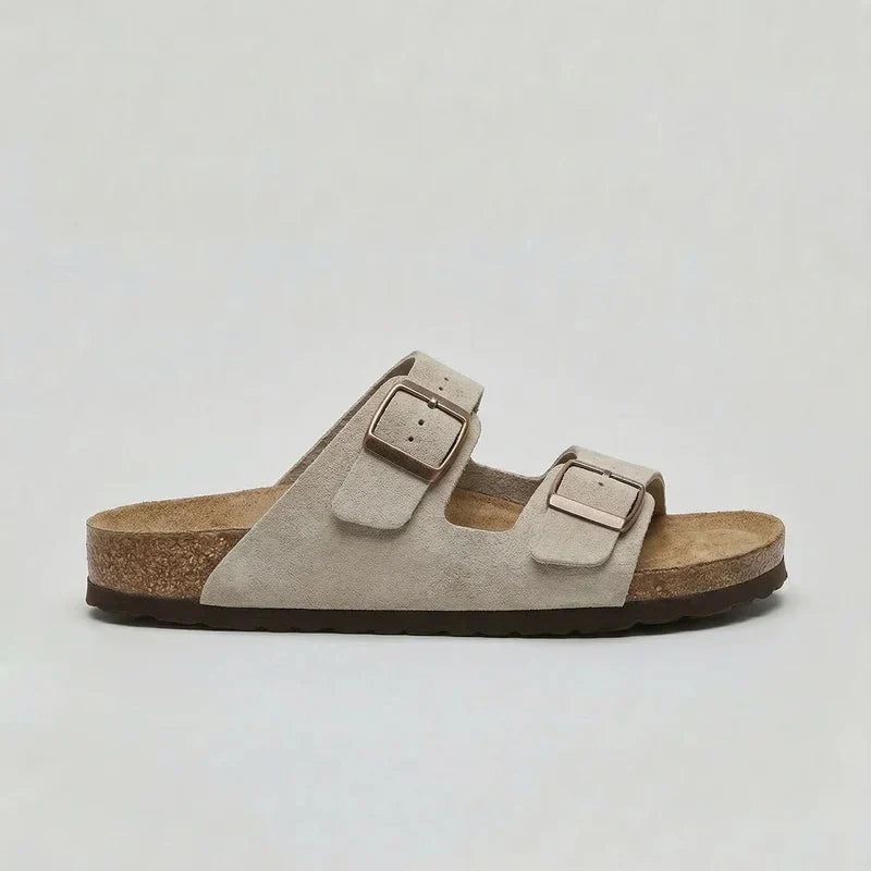 Sandales unisexes à double bride et boucle réglable