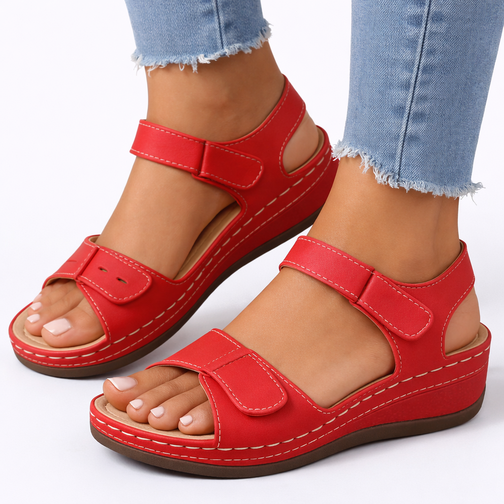 Sandales de marche compensées femme