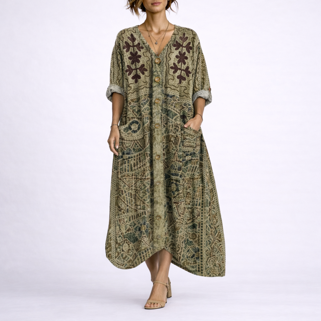 Robe caftan bohème femme