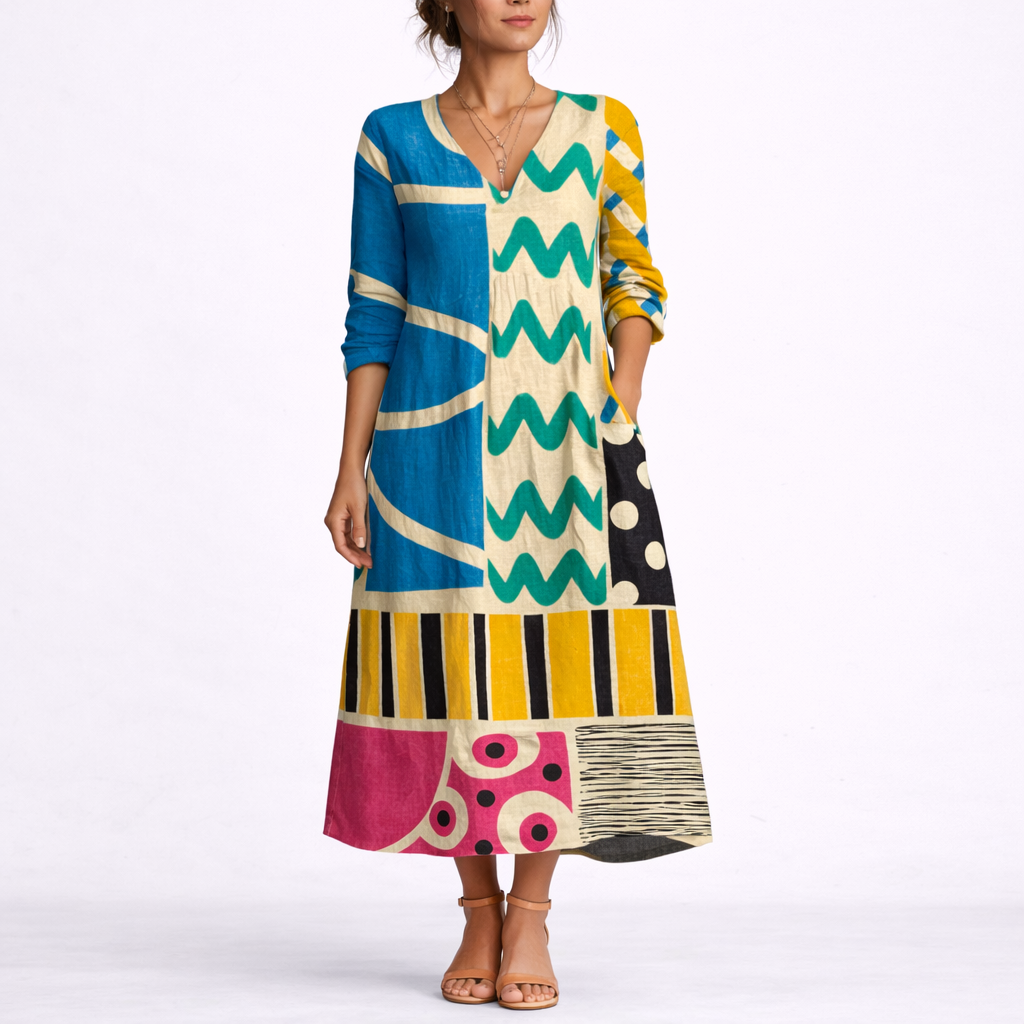 Robe en lin femme, coupe décontractée