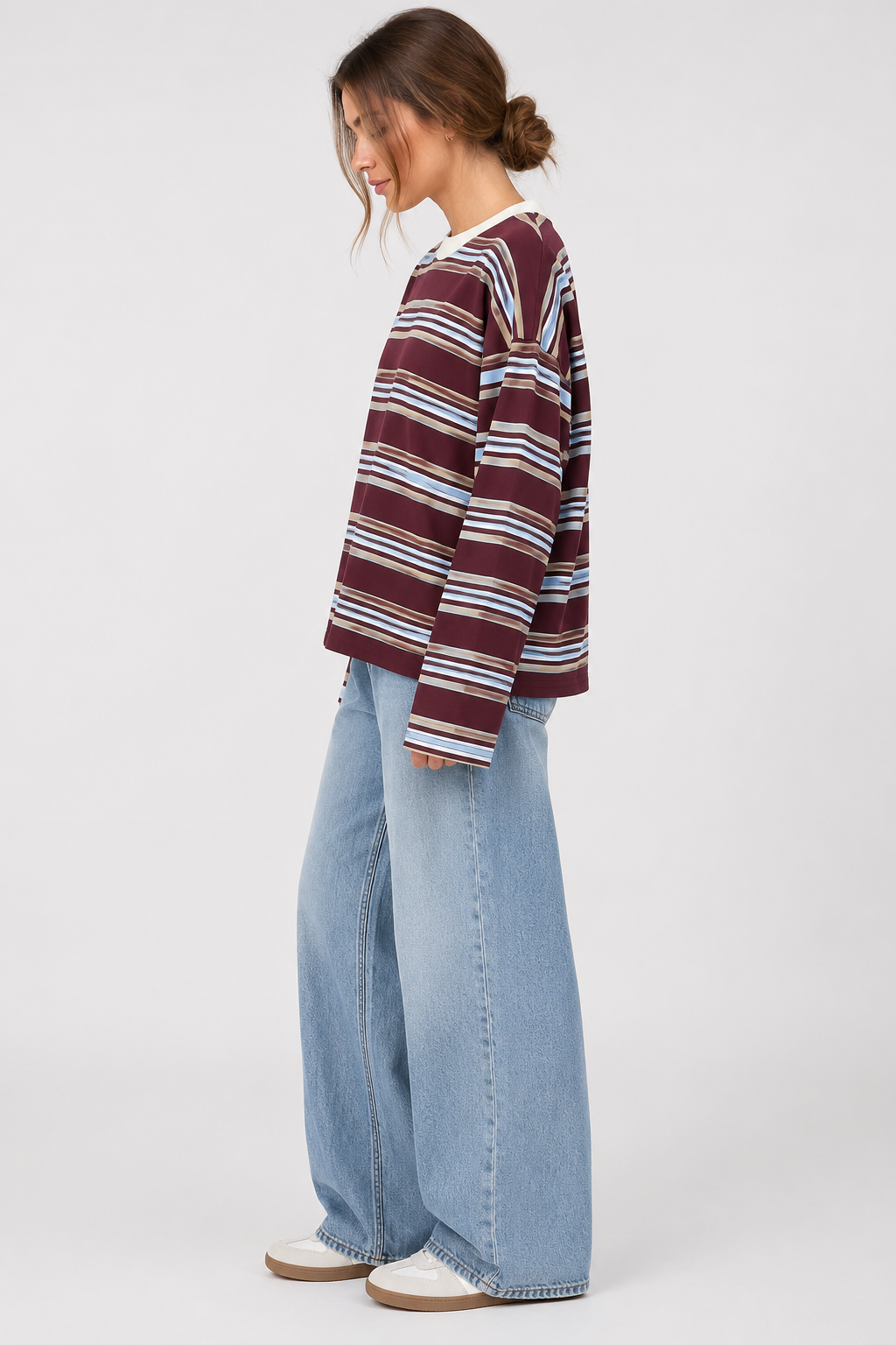 Pull femme coupe ample
