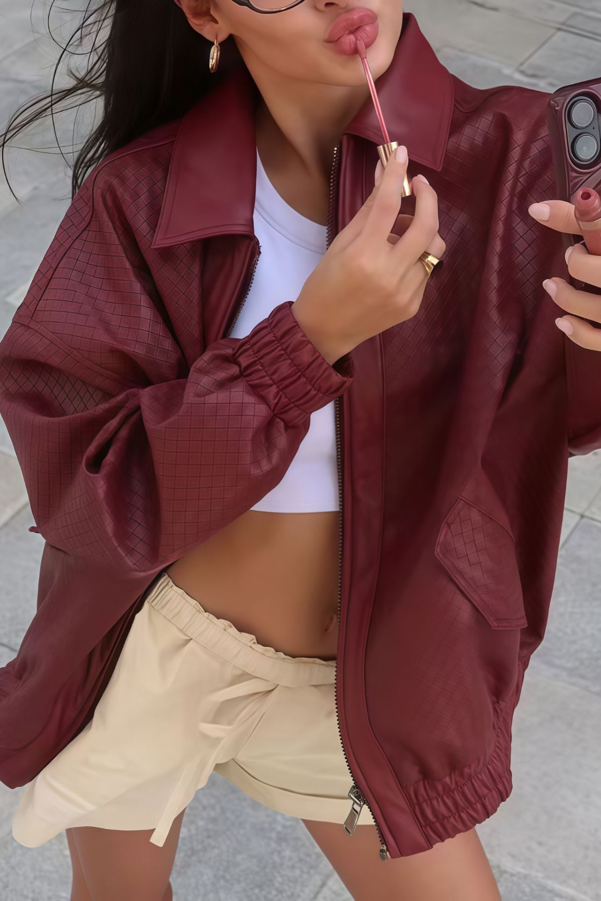 Veste femme coupe ample