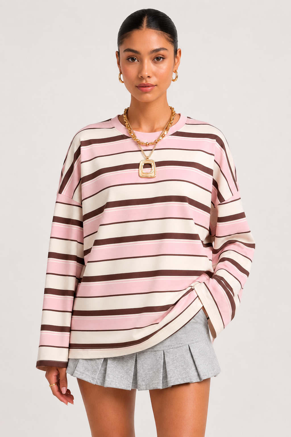 Pull femme coupe ample