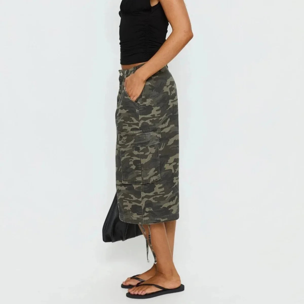Short femme camouflage
