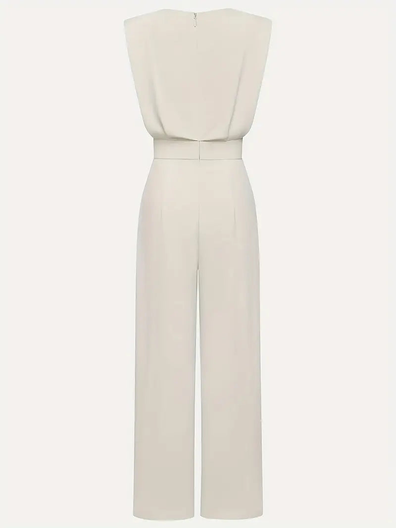 Combinaison Large Élégante Taille Drapée Chic moderne