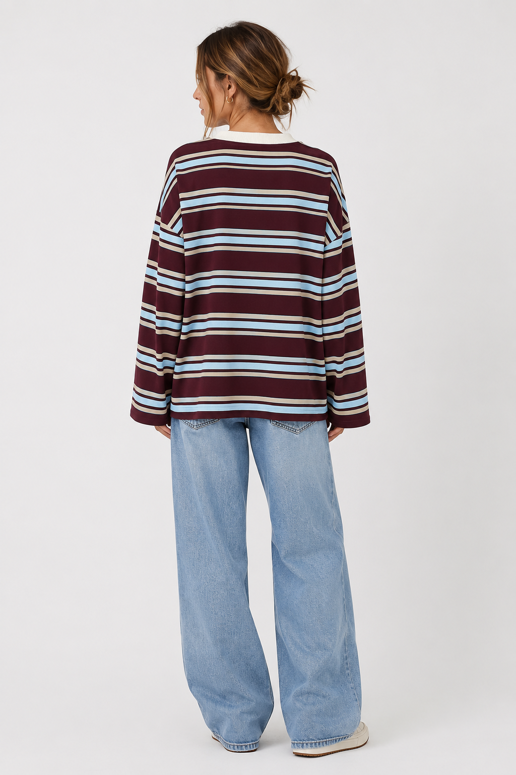 Pull femme coupe ample