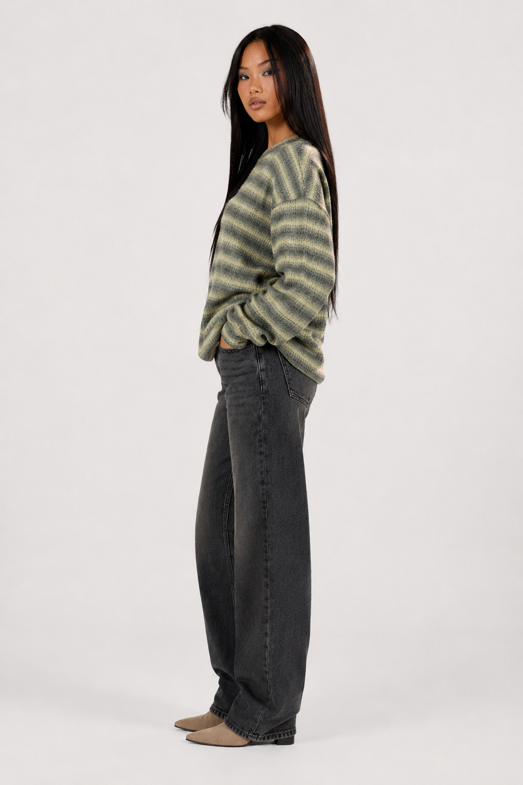 Pull femme coupe ample