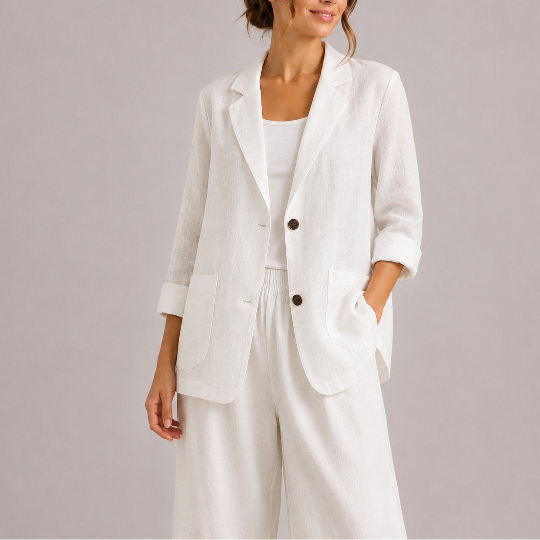 Blazer léger femme en lin