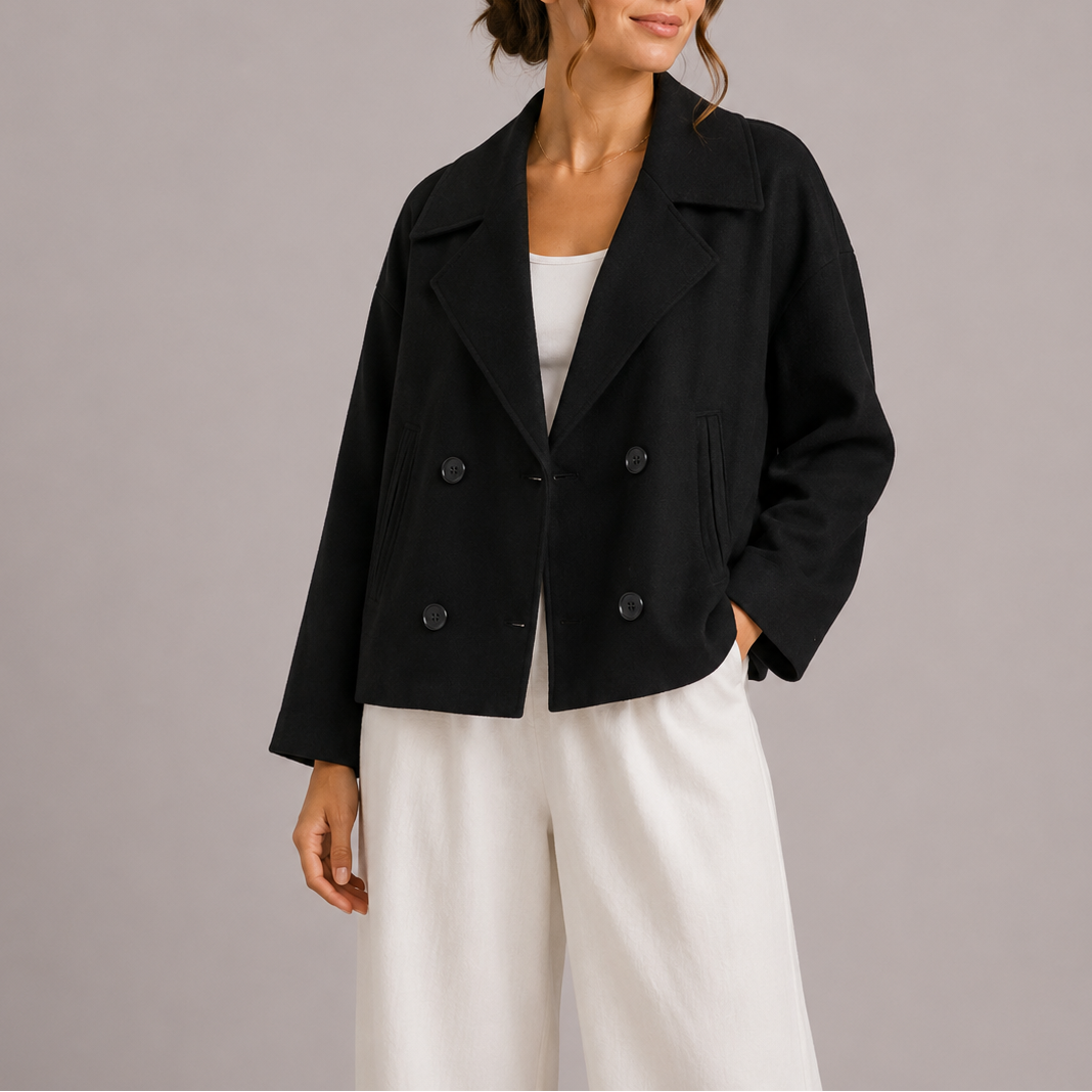 Veste cintrée minimaliste femme, coupe structurée