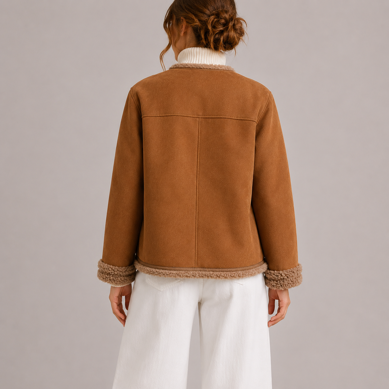 Veste femme en daim