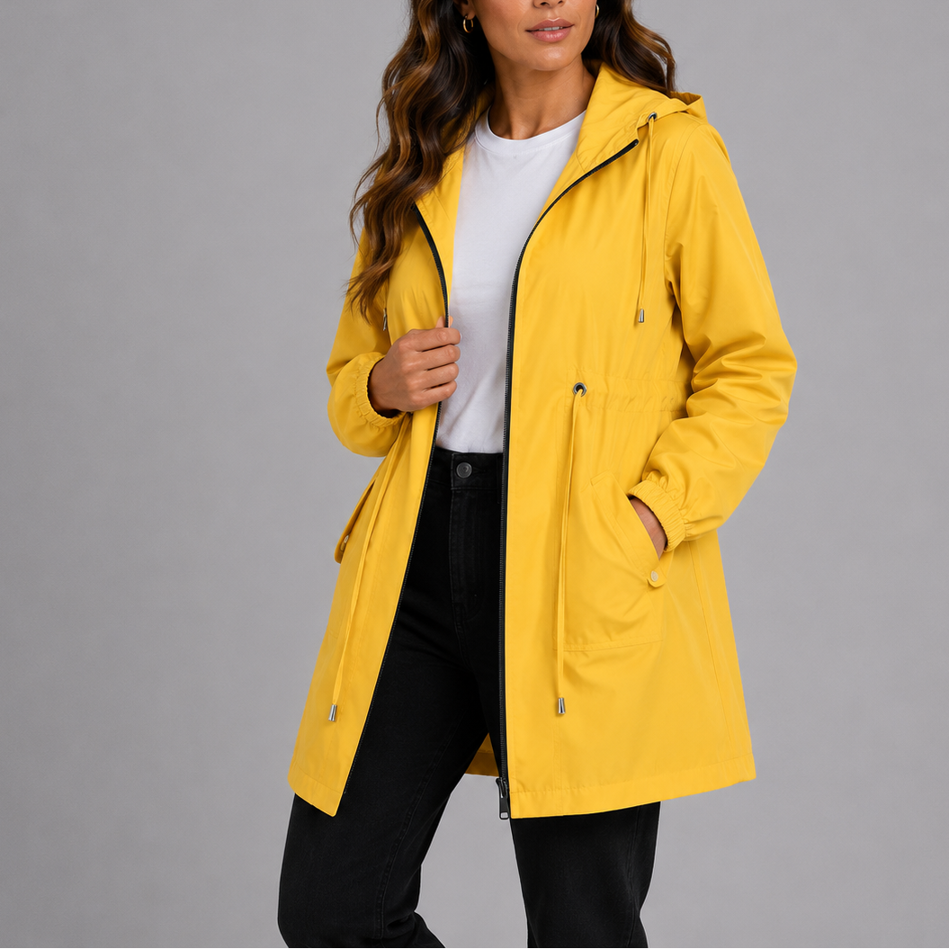Imperméable léger femme à capuche
