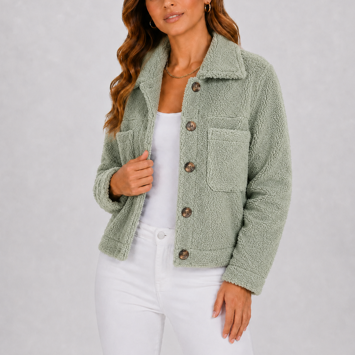 Blazer femme en maille décontracté