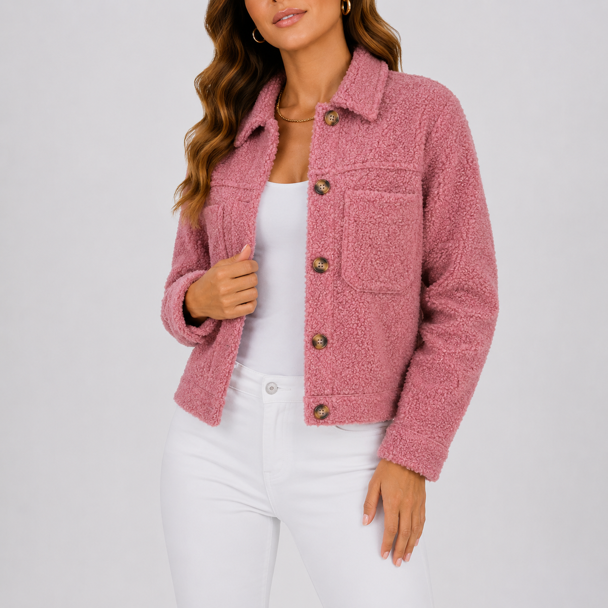 Blazer femme en maille décontracté