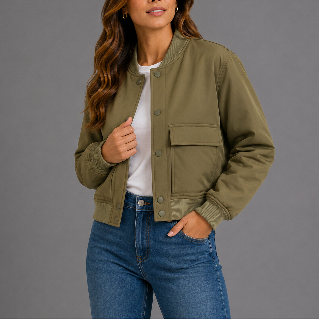 Blouson bomber femme décontracté