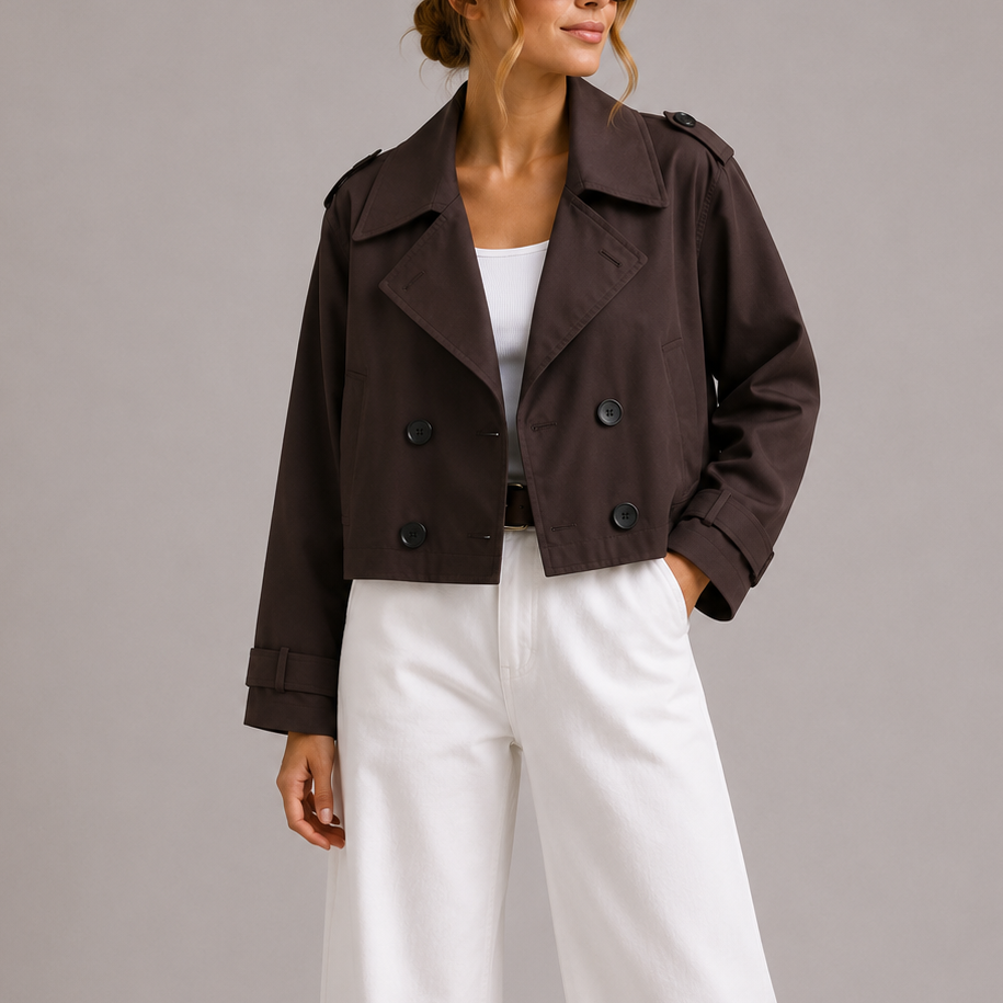 Trench court femme
