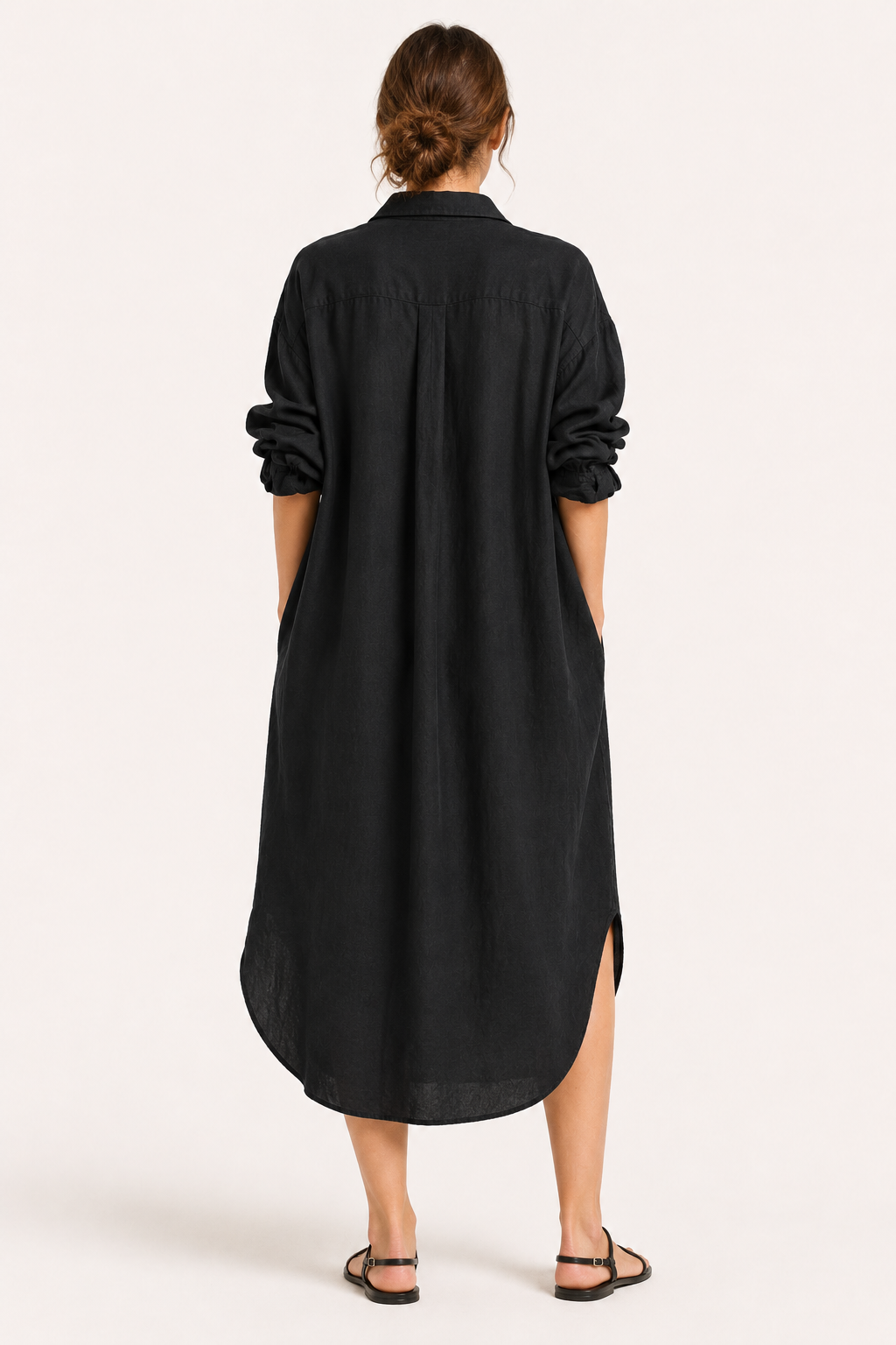 Robe chemise longue femme