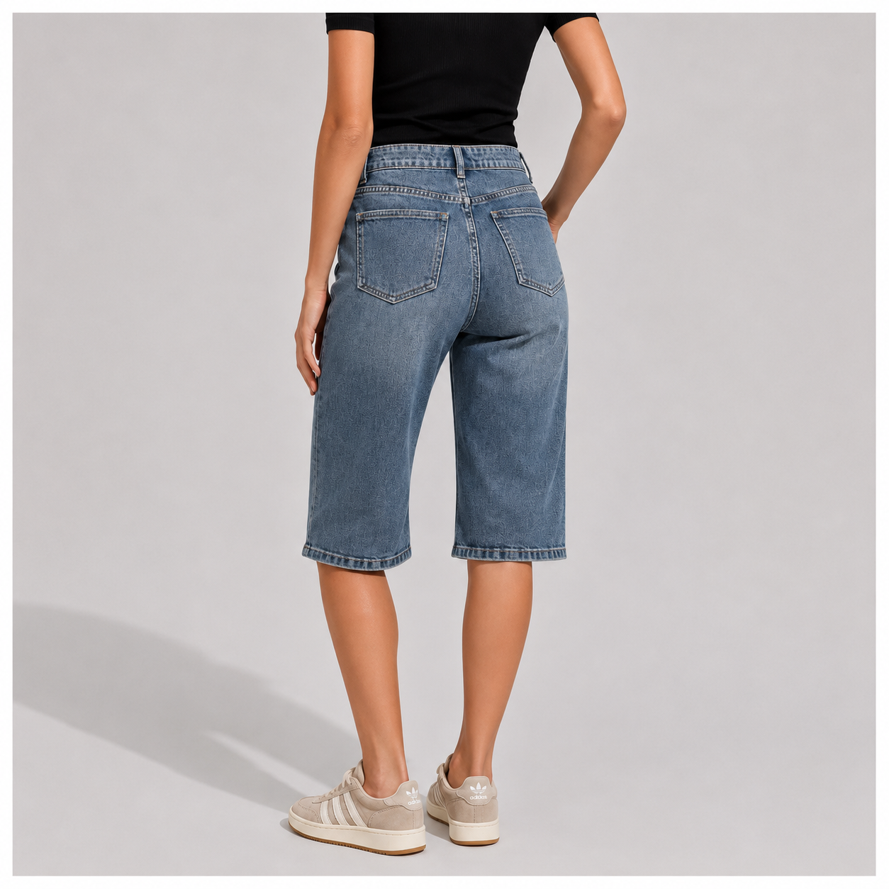 Short femme en denim