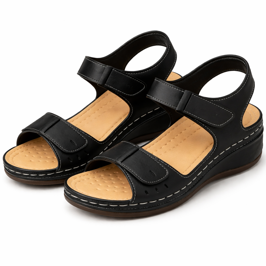 Sandales de marche compensées femme