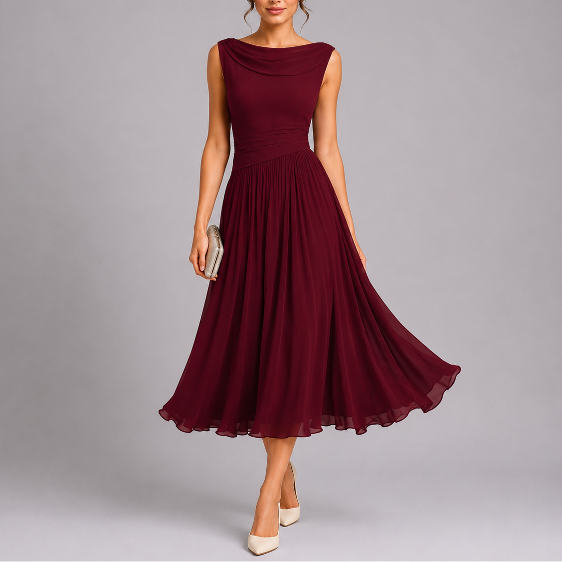 Robe midi femme élégant