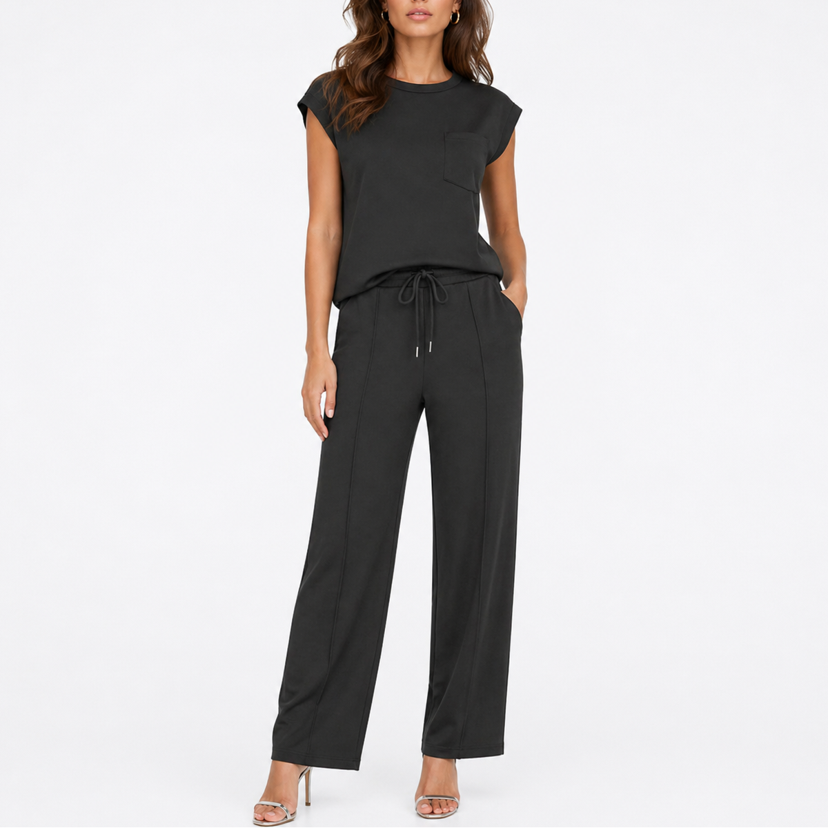 Ensemble deux pièces d’été femme, coupe ample
