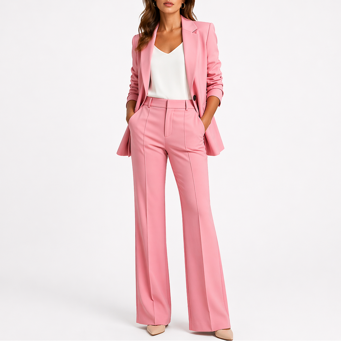 Blazer femme coupe droite