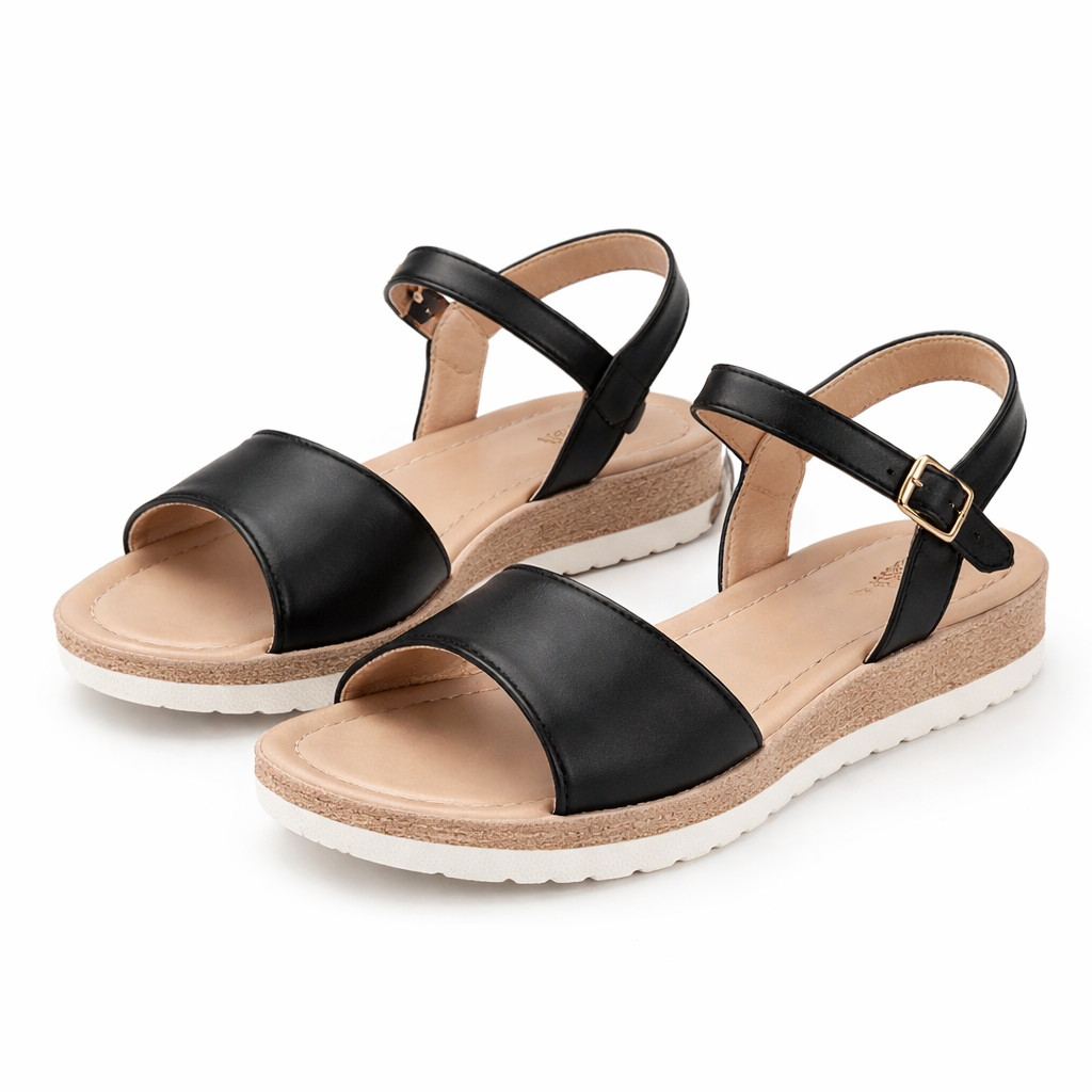 Sandales compensées d’été femme