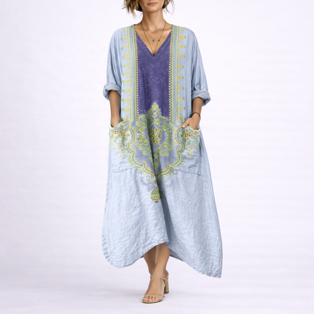 Robe caftan bohème femme