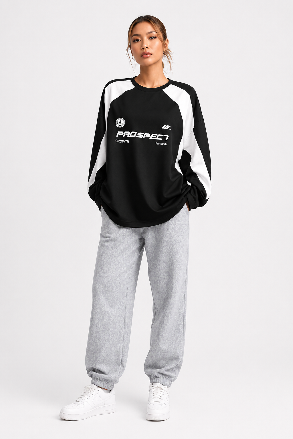 Pull femme coupe ample