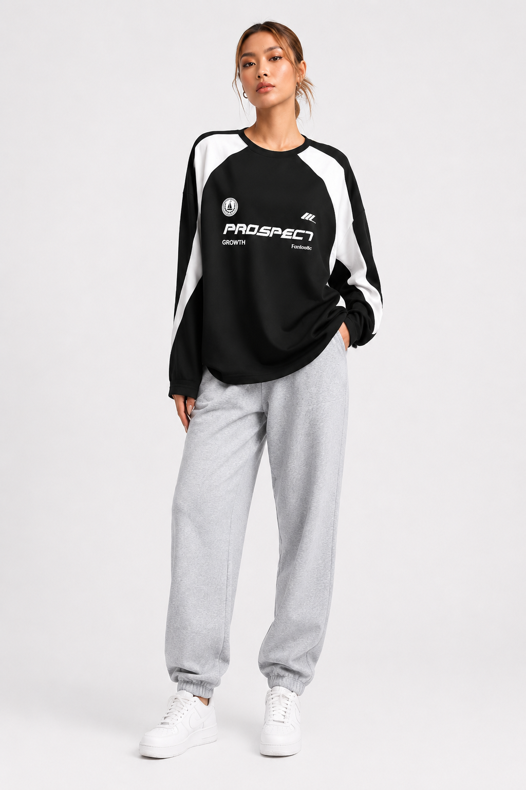 Pull femme coupe ample