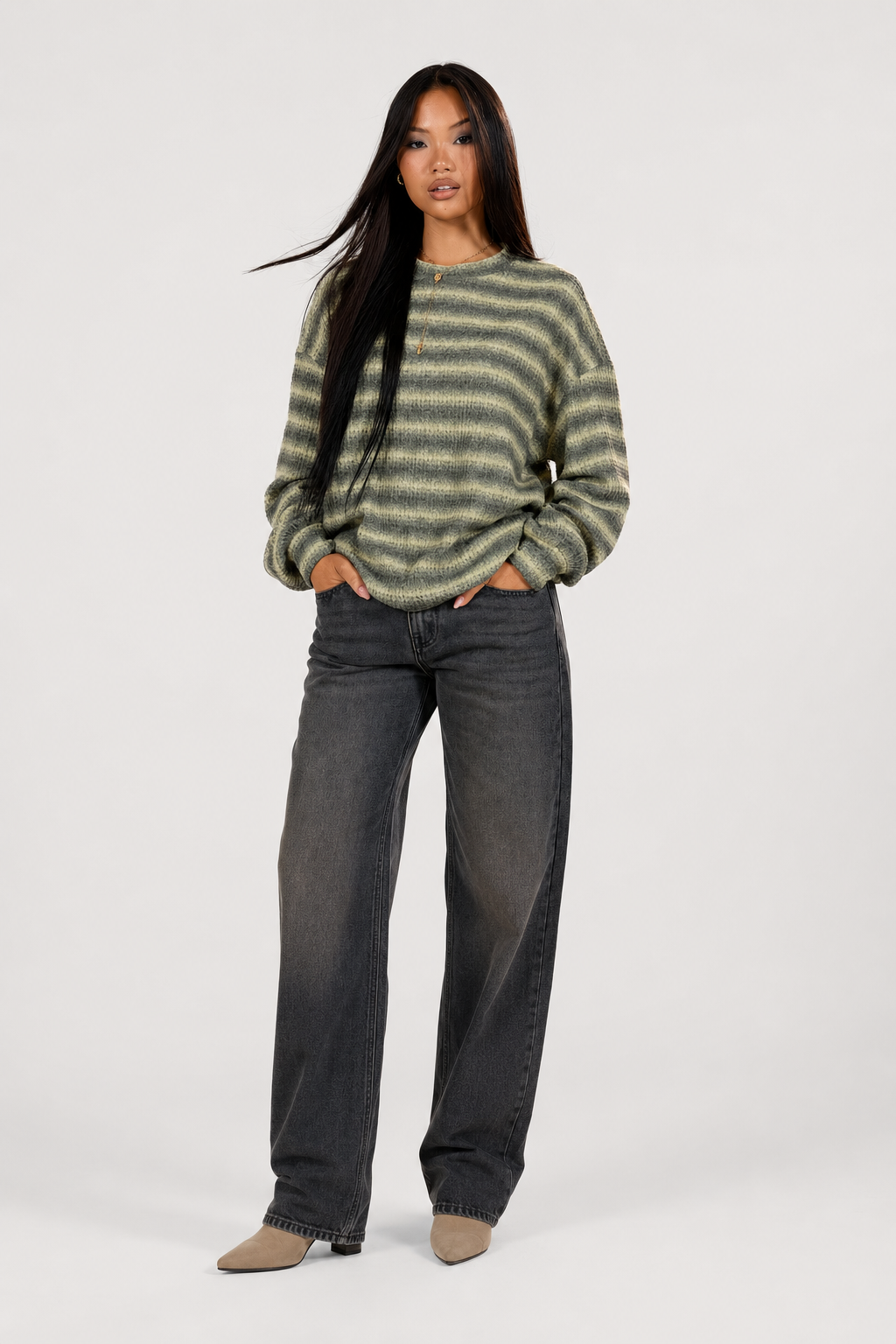 Pull femme coupe ample