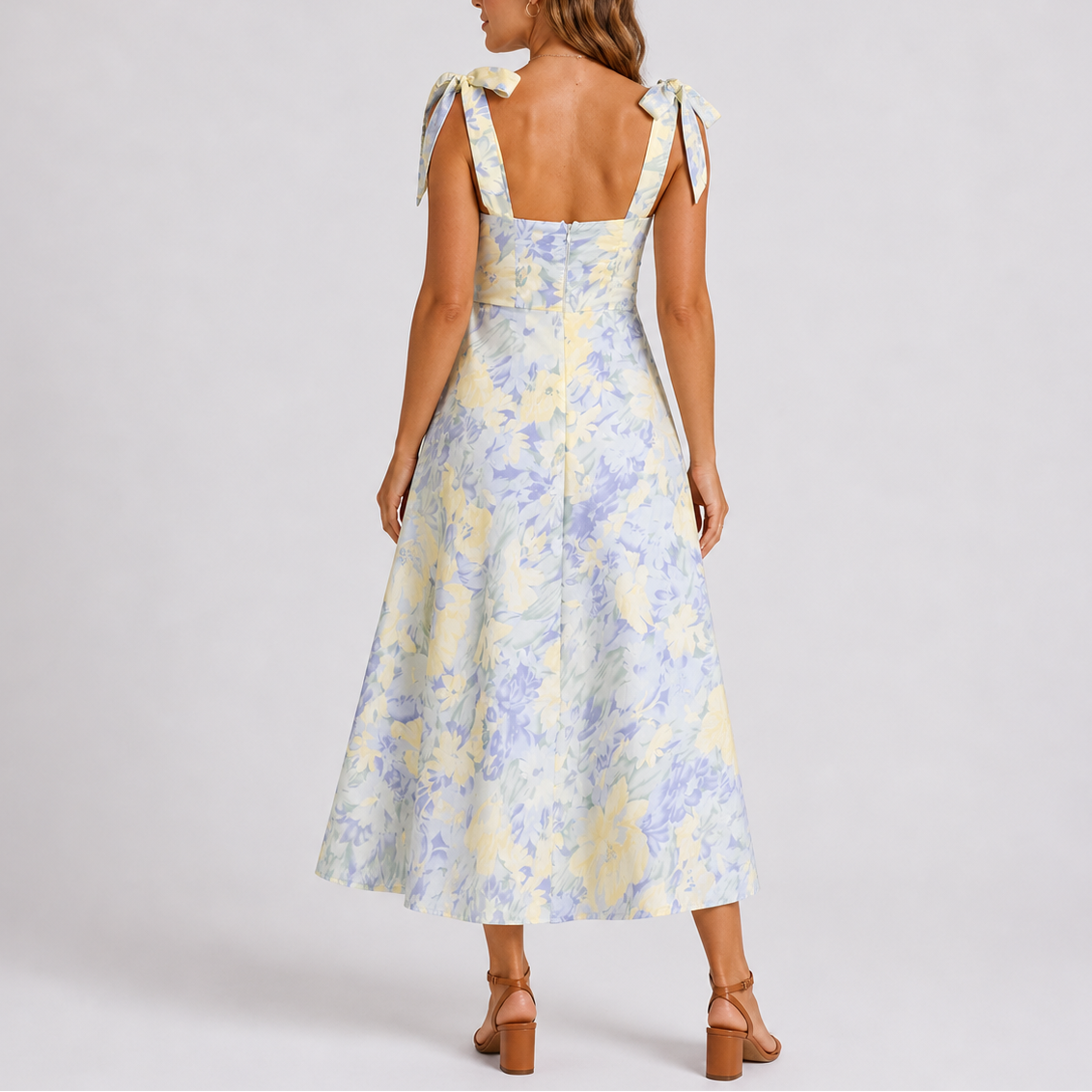 Robe midi femme fleurie