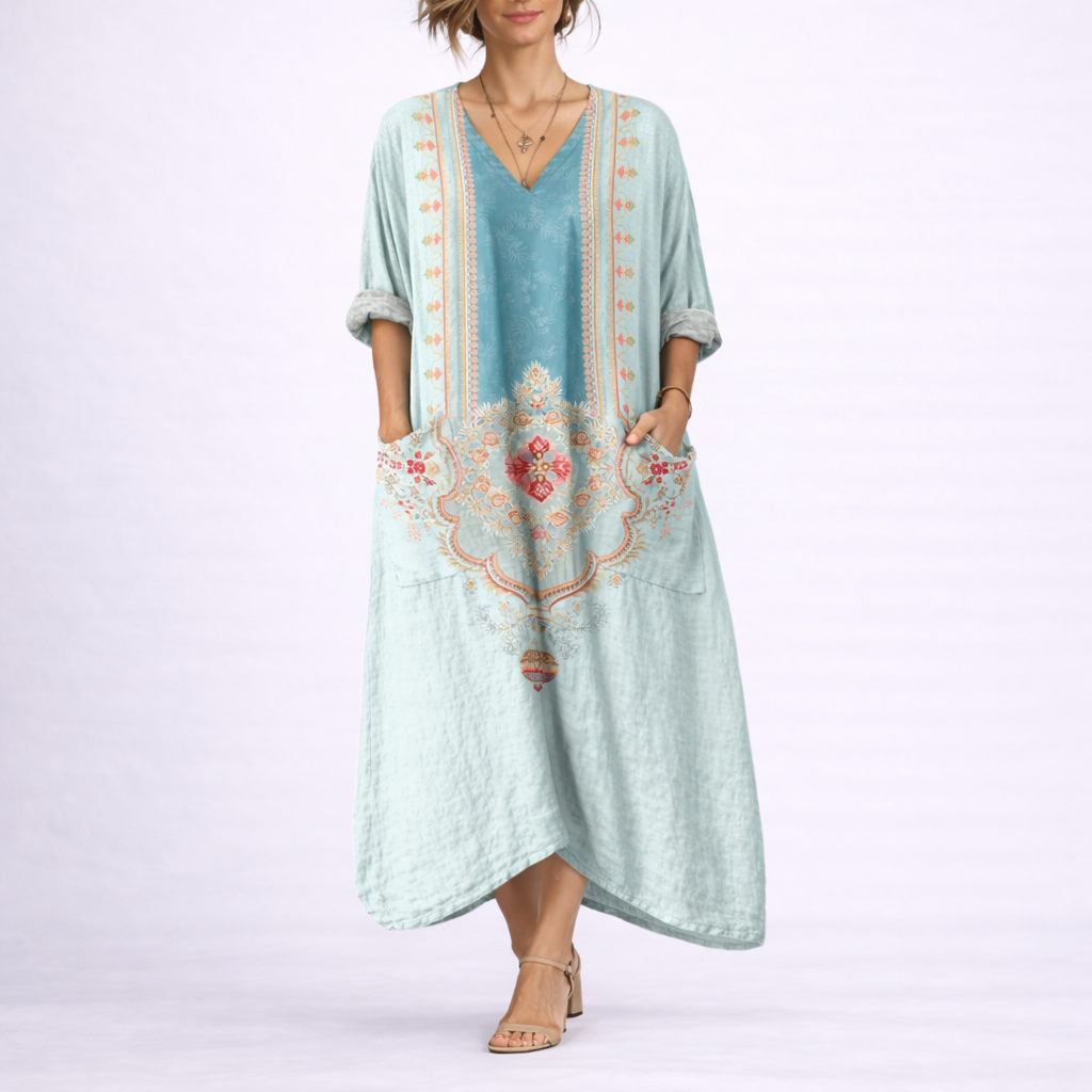 Robe caftan bohème femme