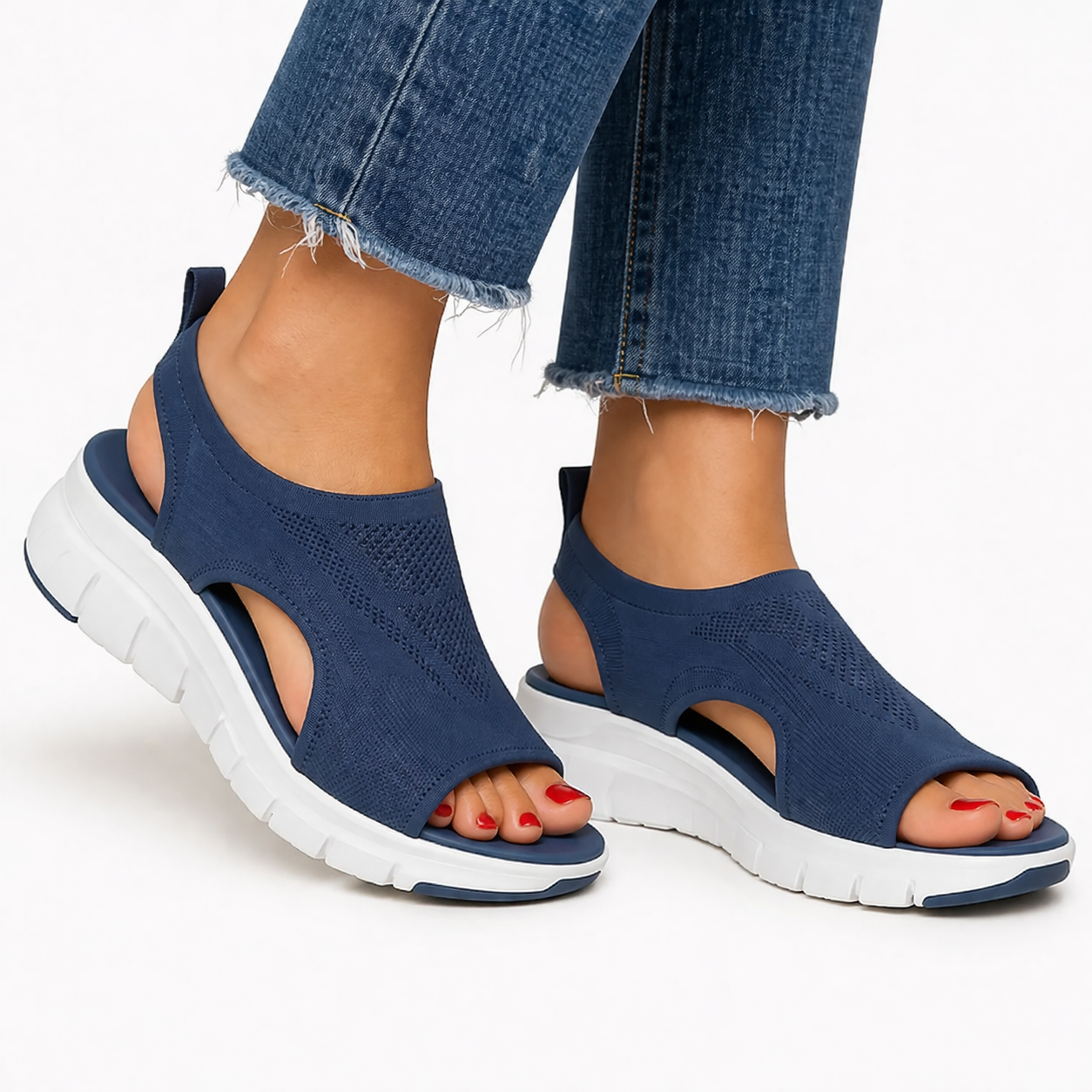 Chaussures de marche femme à enfiler