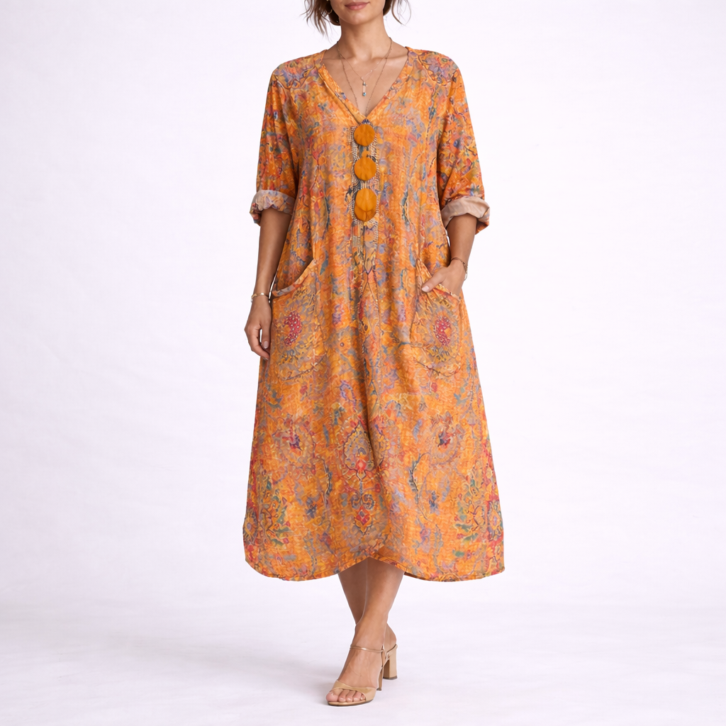 Robe caftan bohème femme