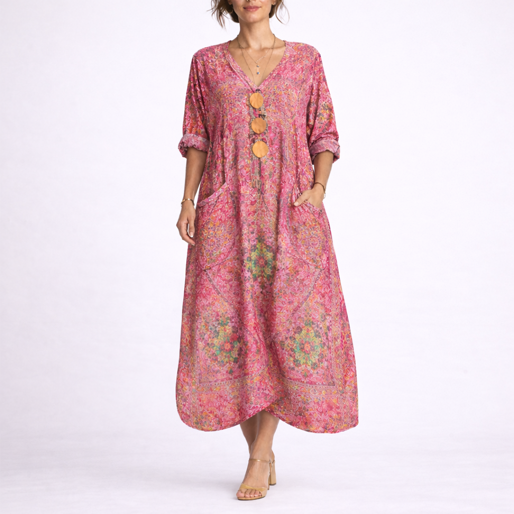 Robe caftan bohème femme