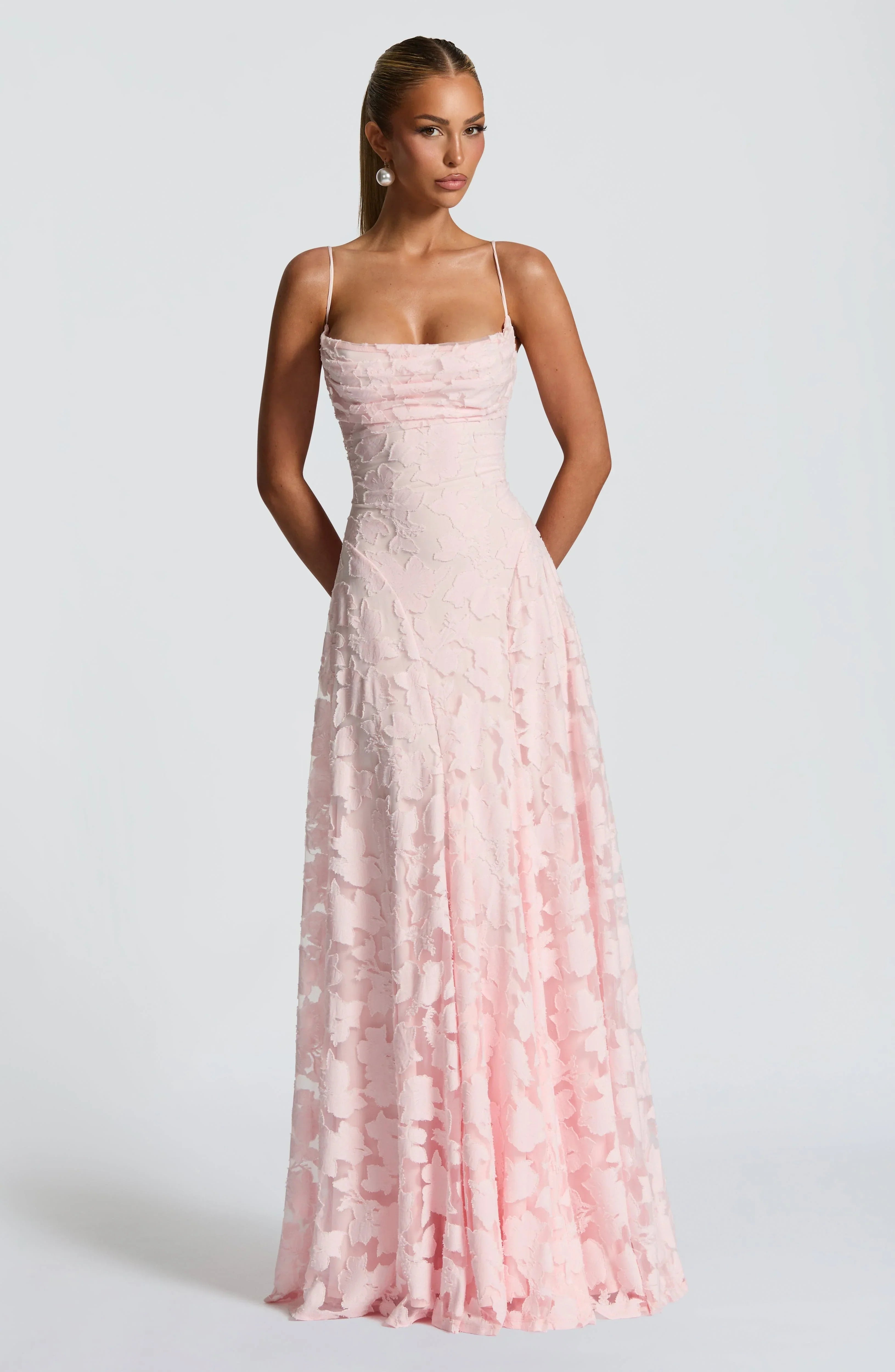 Robe longue femme bretelles fines