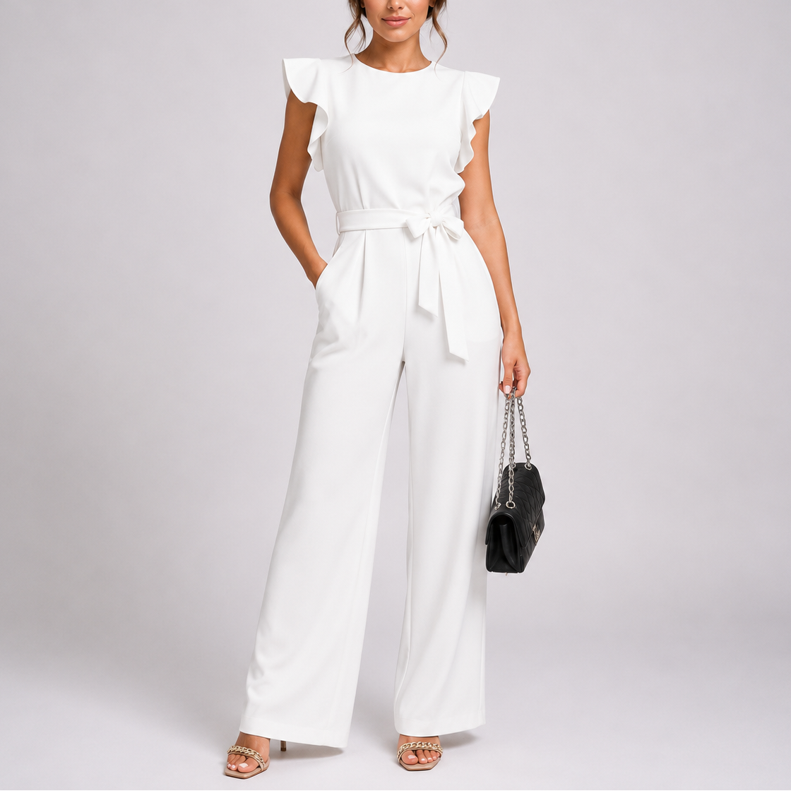 Combinaison femme coupe large élégant